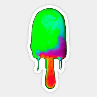 Neon Popsicle Sticker